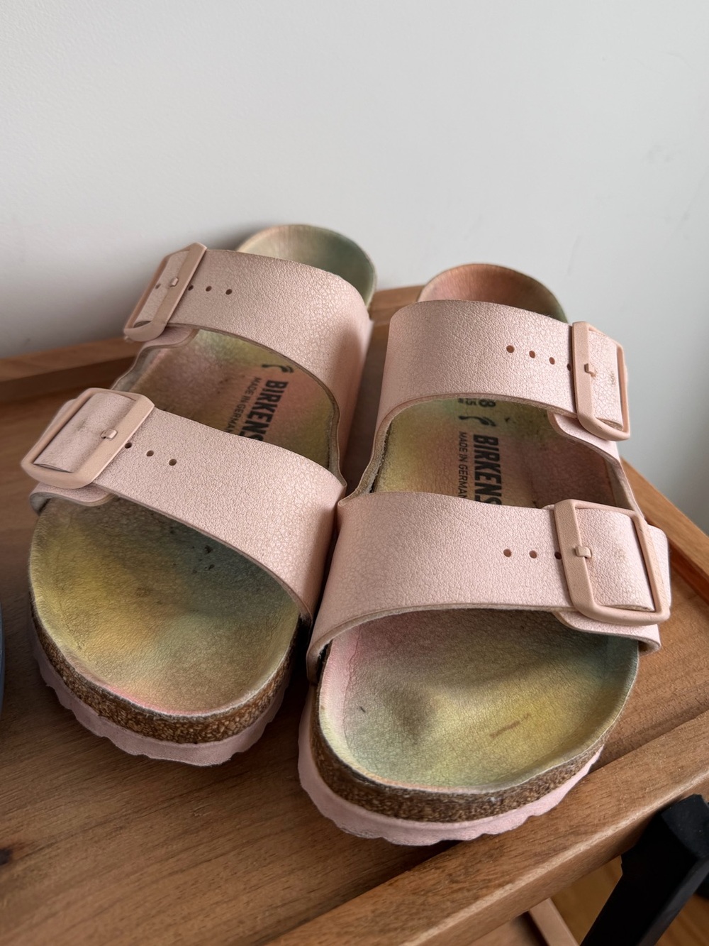 Birkenstock Woman Pink Two-Strap Sandals